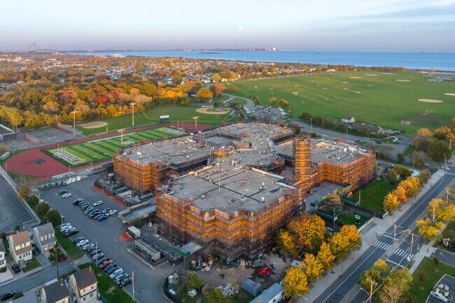 The A-rated New Dorp H.S. offers students health sciences and fine and dramatic arts programs.