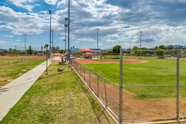 Baseball fields at Petitti Park in Downtown North Las Vegas.
