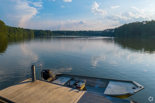 Fort Yargo State Park, just north in Winder, is a scenic place to go fishing.