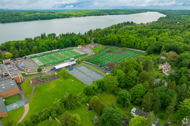 Cazenovia High School and the middle school are on one campus.