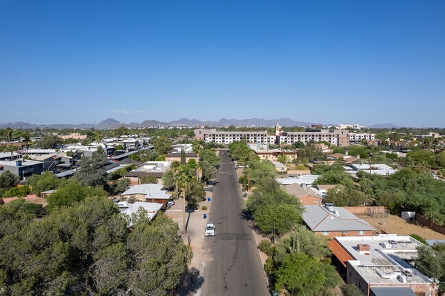 The historic Benedictine Monastery stands out in the Miramonte neighborhood.