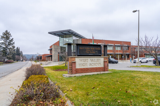 West Valley High School is located in a mostly residential neighborhood.