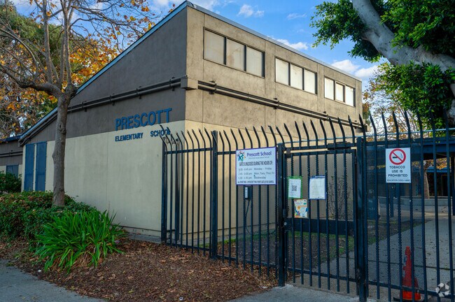 Prescott Elementary School side entrance.