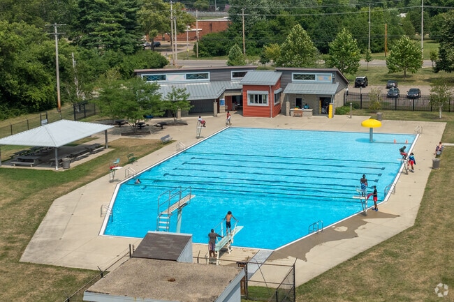 The Marion Franklin swimming pool is a great spot to cool the neighborhood during the summer.