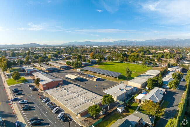 The beautiful campus of Newman Elementary includes modern amenities for students.