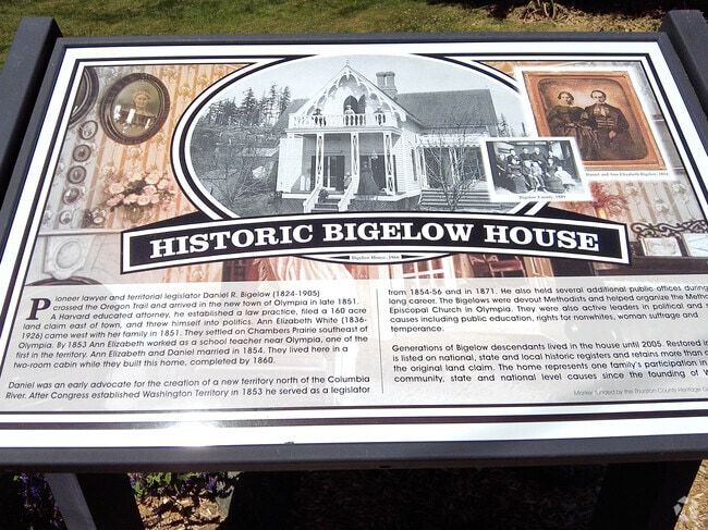 Historic Bigelow House placard.