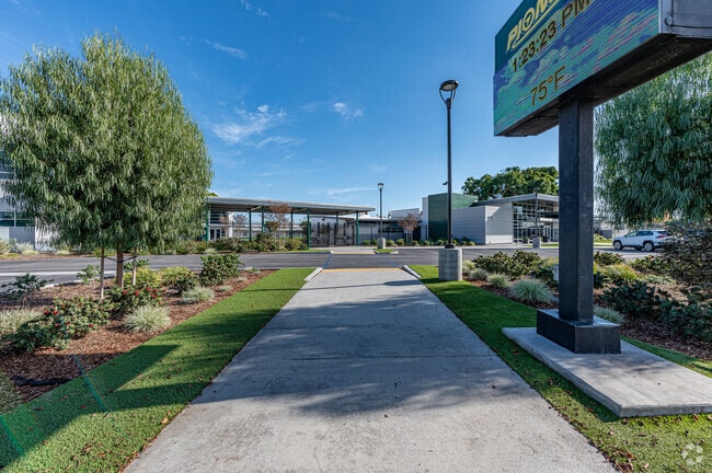 The entrance to Sussman Middle School