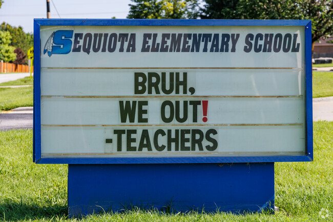 Sequiota Elementary School is an important part of the surrounding neighborhood.