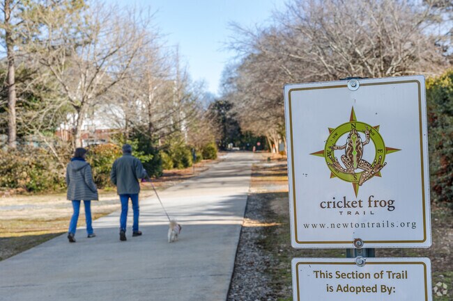 Cricket Frog Trail is a popular trail in Covington for walking, running and biking.