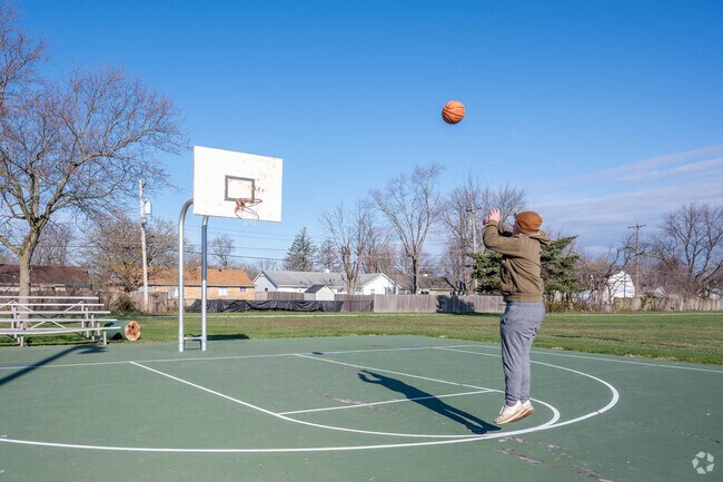 South Perry is a great place to play basketball when the weather is nice.