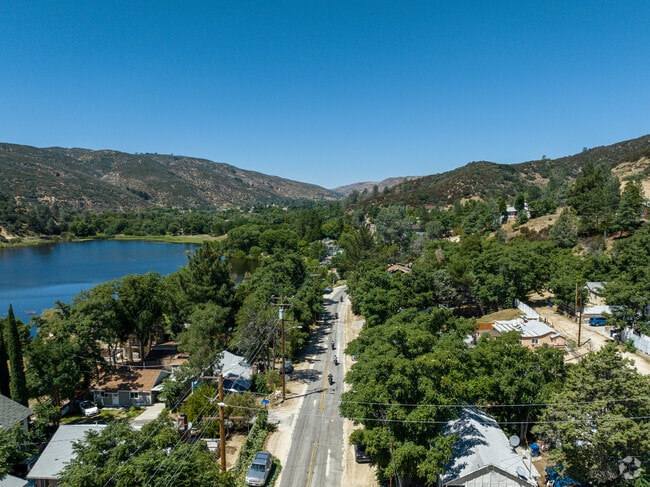 Motorcyclists ride along Elizabeth Lake Rd in Lake Hughes.