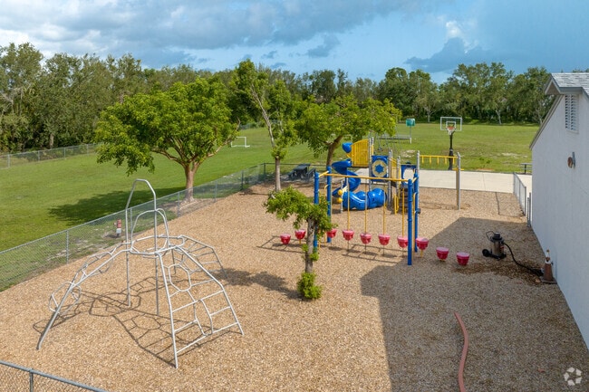 Summit Christian School in Crown Colony has a playground for students to play.