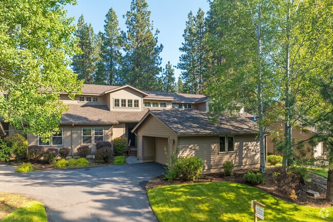 You can find townhomes at Seventh Mountain nestled among the trees.