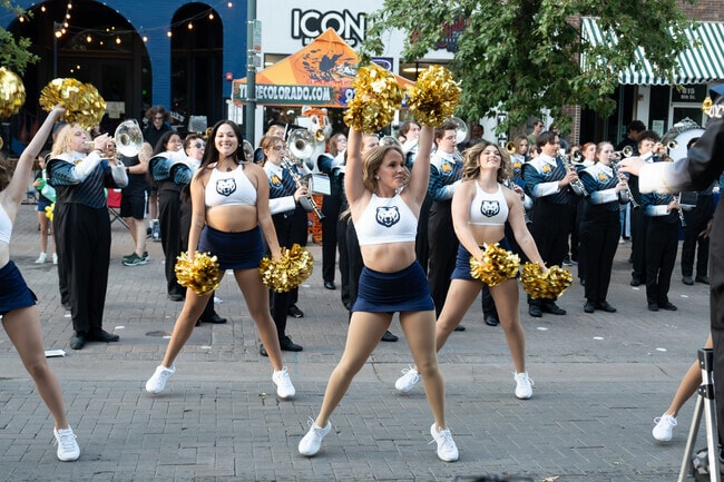 Friday Fest in Downtown Greeley features dancing acts, drum lines, and various bands.