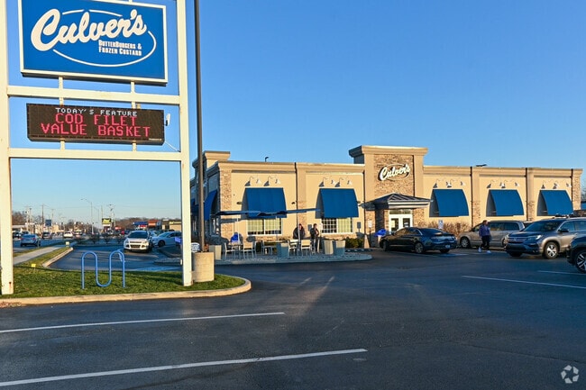 For great fast food and frozen custard near Imperial Gardens, try Culvers.
