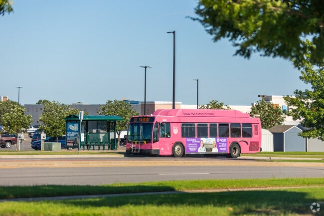 Connections await as a bus pulls up at a West Highlands bus stop.
