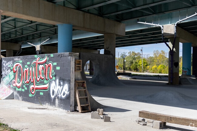 Located in the heart of Miami Chapel is a DIY Skate Park for teens to skateboard.