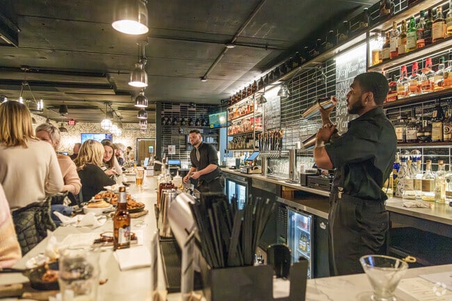 Brick and Brew is a popular nighttime destination right in the middle of Media.