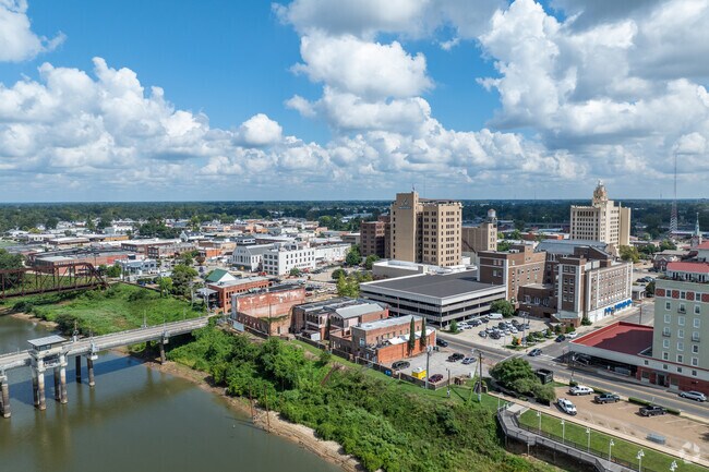 Downtown Monroe features scenic areas that border the Ouachita River.