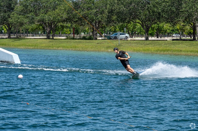 Miami Watersports Complex provides cable watersport sessions at Amelia Earhart Park near Westview.