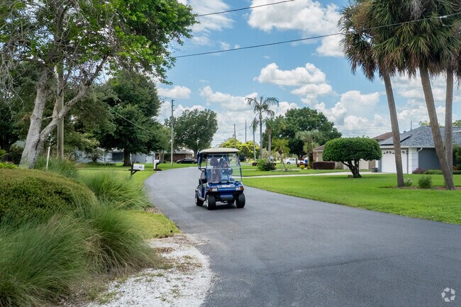 People get around Sebring Hills on golf carts.