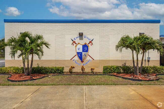 Emma Jewel Charter Academy has murals on campus.