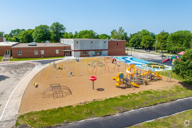 Altoona Elementary School prides itself on the variety of play set equipment they possess.
