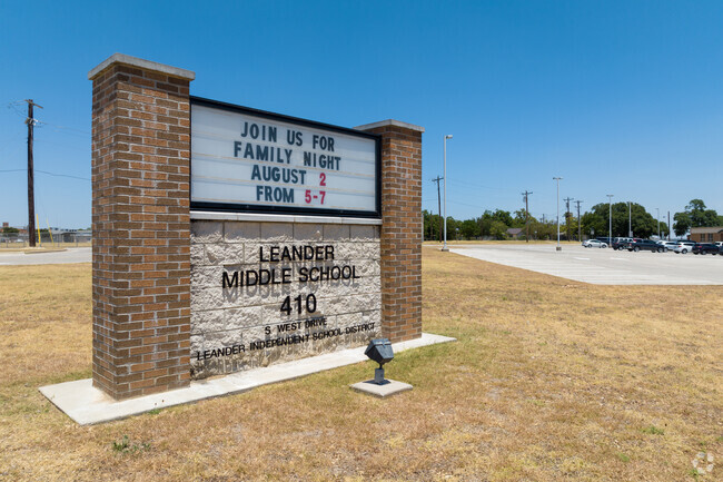 Welcome to Leander Middle School.