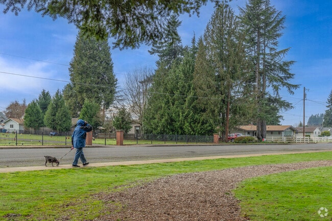 Sublimity residents enjoy walking along the quiet streets.