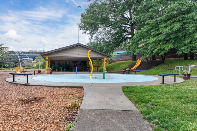 At Aspinwall Recreation Area in the summer time, your kids can cool off at the spray park.