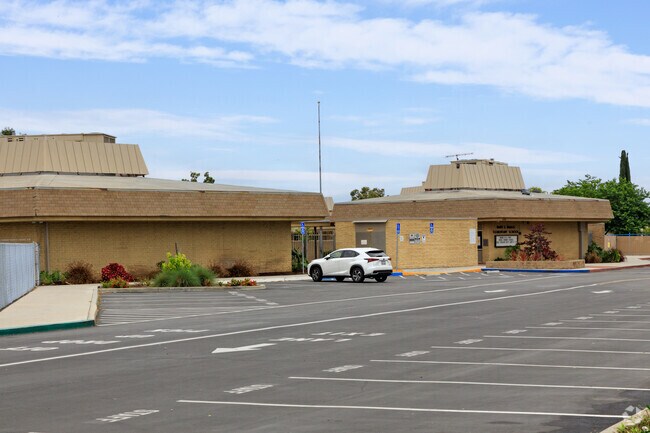 Parking lot at Mary Bragg Elementary School in Cerritos.