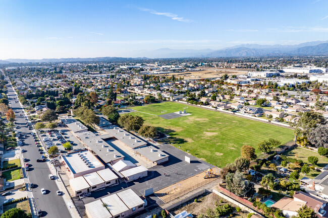 Howard Elementary offers a sprawling campus when viewed from above.