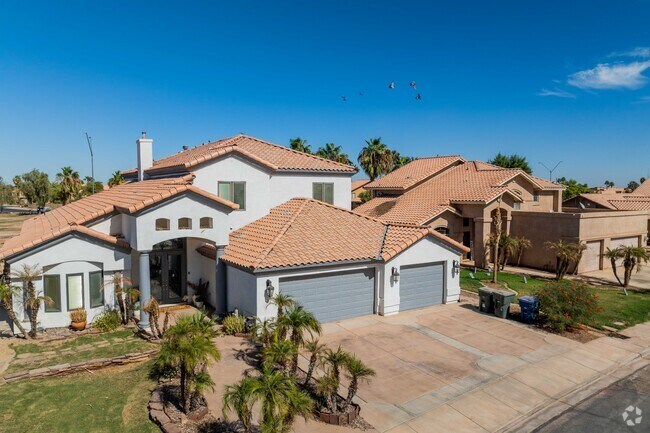 Large two-story homes are abundant in Cibola Heights.