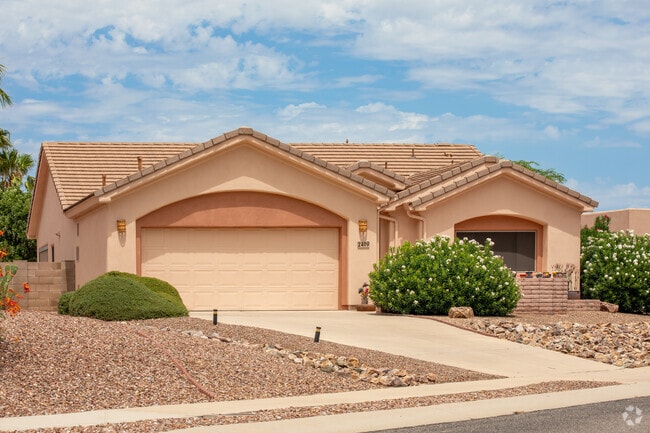 Most Green Valley homes have rock gardens for easy maintenance.
