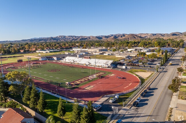 Students at Simi Valley High School can participate in soccer, football, track and more sports.