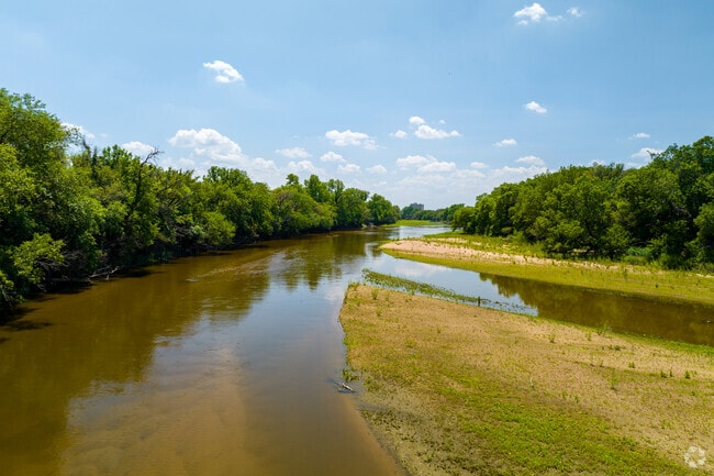 The natural beauty of the Arkansas River runs alongside Indian Hills.