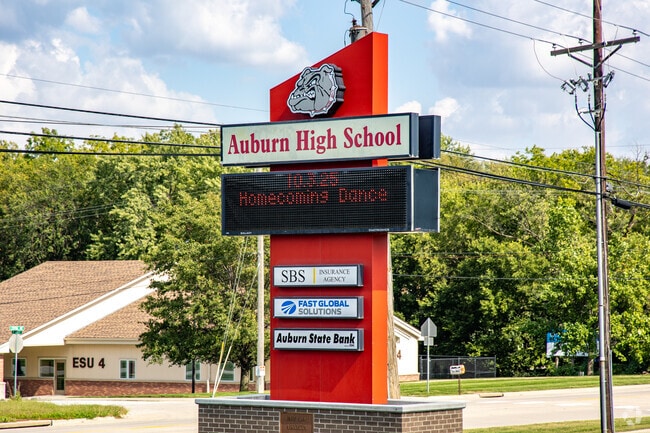 Auburn High School is easily accessed by students.