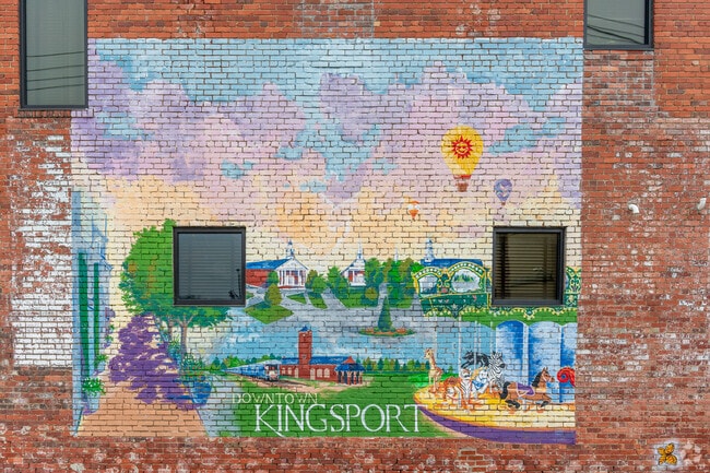 Downtown Kingsport is known for its impressive collection of murals and wall art that decorate many façades.
