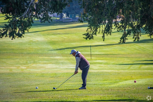 Golfers enjoy Westwood Golf Club’s nine-hole course near Yakima.