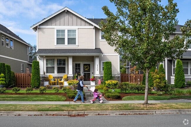 Lowell locals can enjoy family walks in this quiet neighborhood.