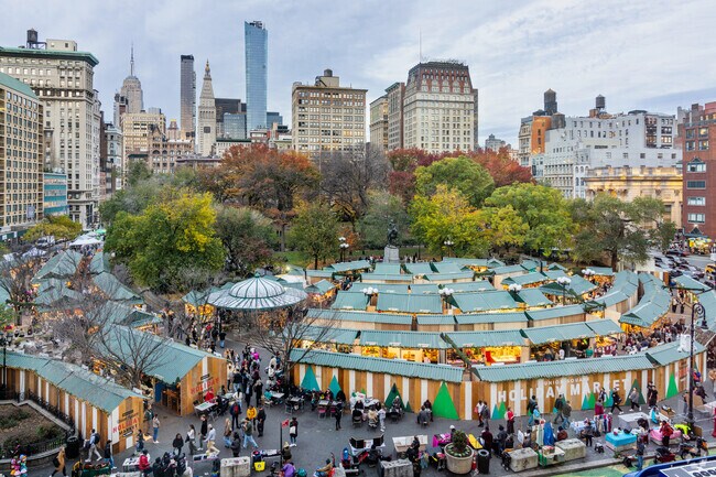 The Union Square Holiday Market is a unique winter holiday market with 150+ outdoor vendors.