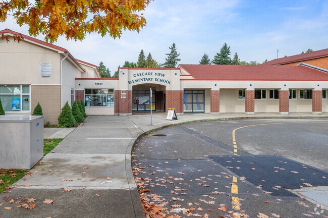 Cascade View Elementary sits at the top of the Cascade View neighborhood.