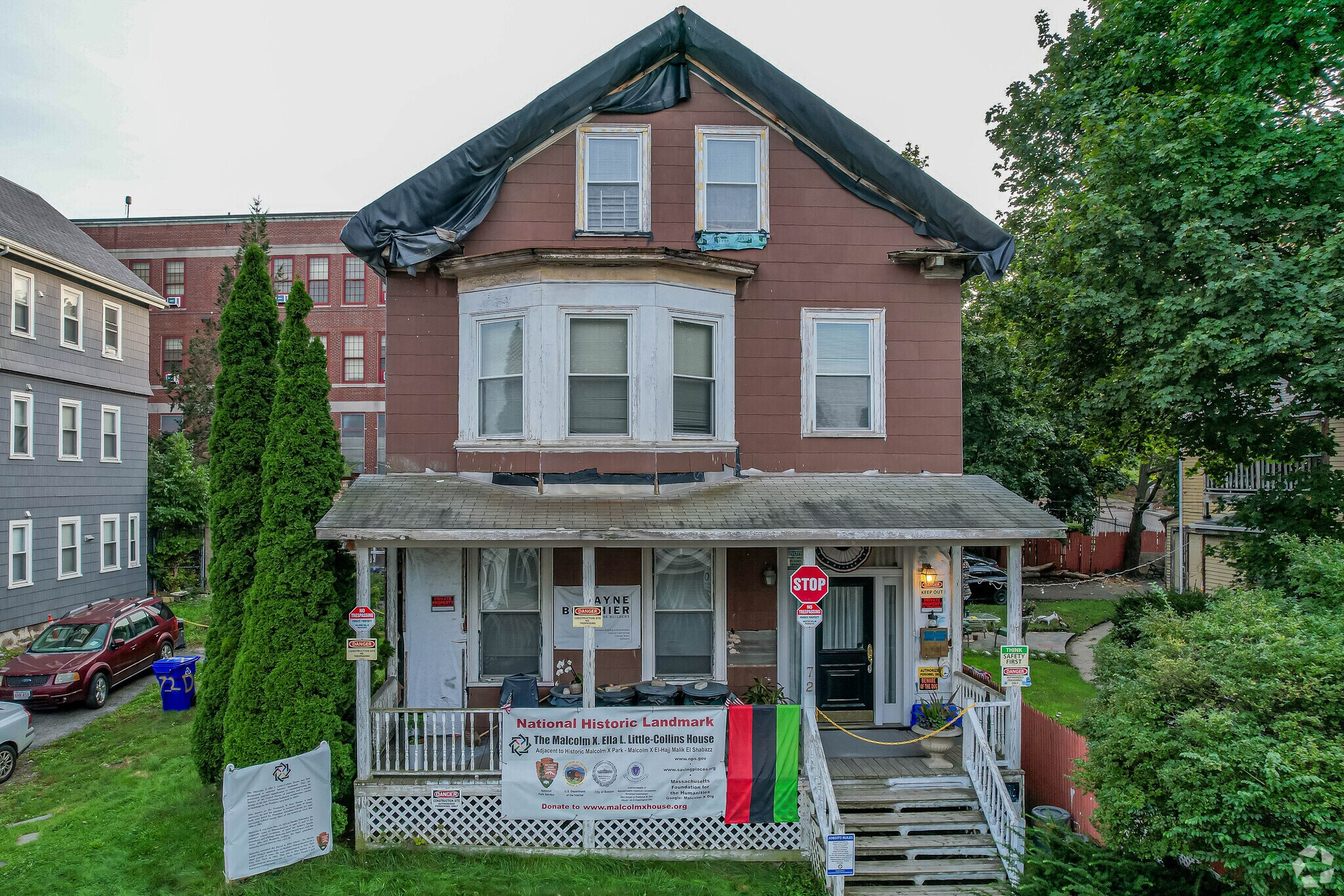 Malcom X's house is a national historic site in Lower Roxbury.