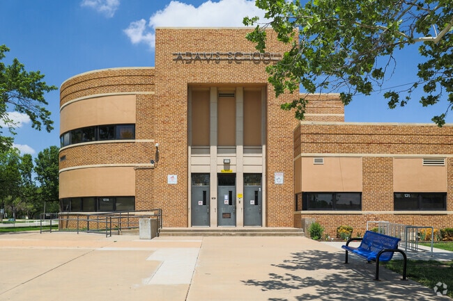 Adams Elementary School is located in the New Day neighborhood of Wichita, KS.