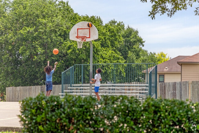 Shoot some hoops at one of the local parks around Del Valle.