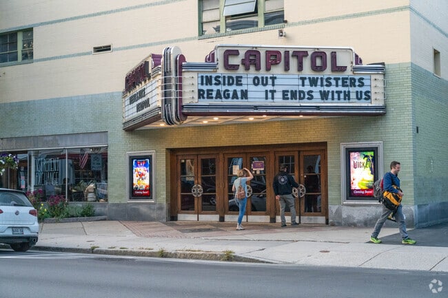 The Capitol Theatre in Downtown Montpelier has daily movie showings.