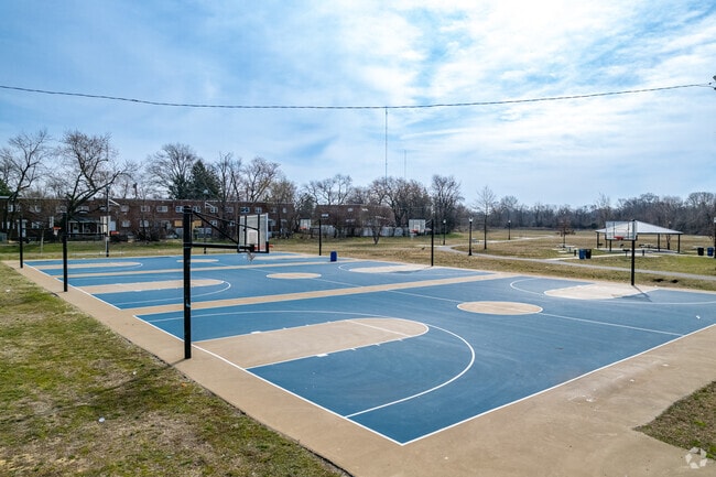 Reverend Evers Park in Morgan Village has multiple basketball courts to choose from.