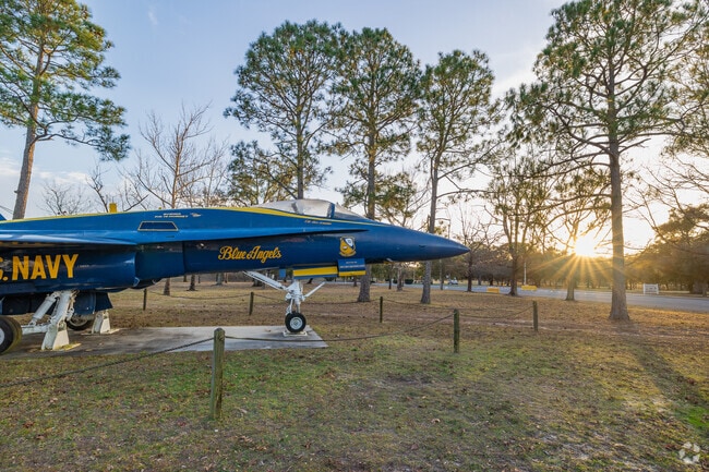 The Naval Air Station in Pensacola is home to the beloved Blue Angels.
