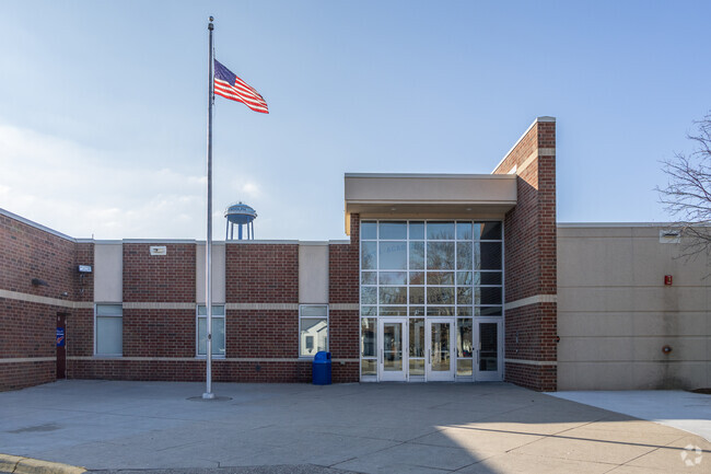 Randolph Elementary School has an enrollment of about 408 students.