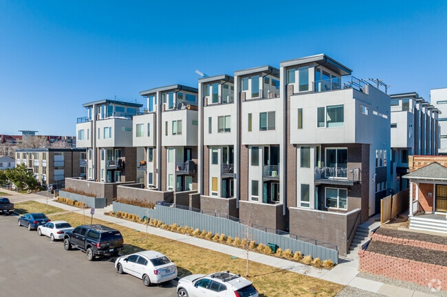 New build townhomes are popular on the north side of West Colfax near Federal Boulevard